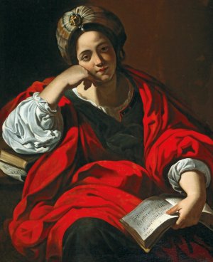 An Allegory of Music by Rutilio Manetti Oil Painting