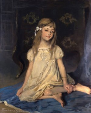 Monica, the daughter of the artist by Sabine Lepsius Oil Painting