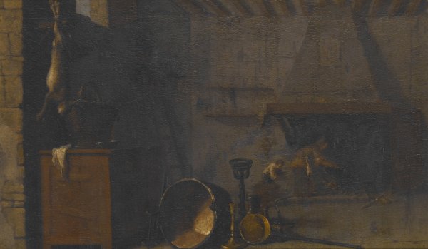 Kitchen with Hare by Sebastien Bourdon - Hand-Painted Oil Painting Reproduction