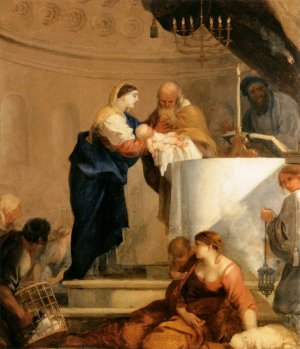 Presentation in the Temple by Sebastien Bourdon Oil Painting
