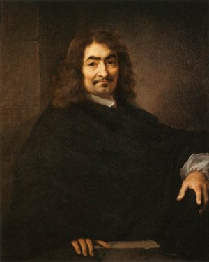 Presumed Portrait of Rene Descartes by Sebastien Bourdon Oil Painting