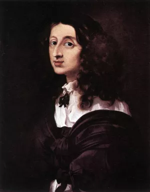 Queen Christina of Sweden Oil painting by Sebastien Bourdon