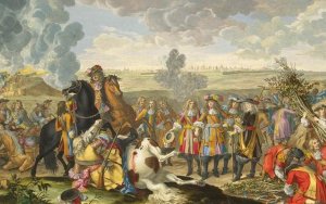 Siege of the Fortress of Douai, Flanders, by the French Army in 1667 by Sebastien I Le Clerc Oil Painting