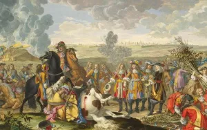 Siege of the Fortress of Douai, Flanders, by the French Army in 1667 by Sebastien I Le Clerc Oil Painting