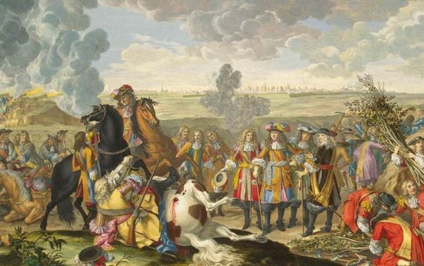Siege of the Fortress of Douai, Flanders, by the French Army in 1667 by Sebastien I Le Clerc - Hand-Painted Oil Painting Reproduction