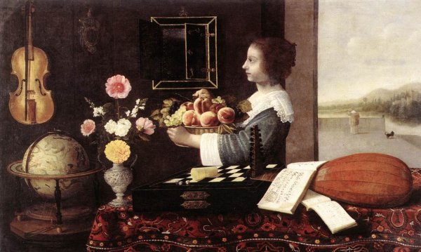 Main Product Photo of Summer or the Five Senses Painting by Sebastien Stoskopff