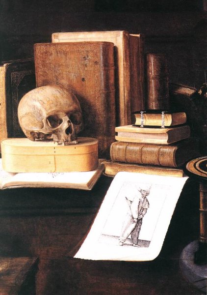 Main Product Photo of The Great Vanity Still-Life Detail Painting by Sebastien Stoskopff