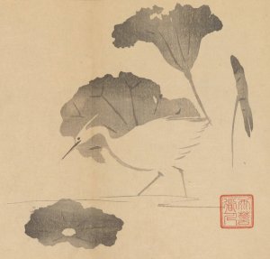 Sakai Hoitsu gajo, Pl.09 by Sakai Hoitsu Oil Painting