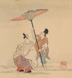Sakai Hoitsu gajo, Pl.18 by Sakai Hoitsu Oil Painting