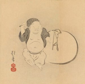 Sakai Hoitsu gajo, Pl.23 by Sakai Hoitsu Oil Painting