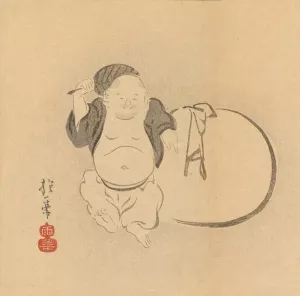 Sakai Hoitsu gajo, Pl.23 by Sakai Hoitsu Sakai Hoitsu gajo, Pl.23 by Sakai Hoitsu Oil Painting