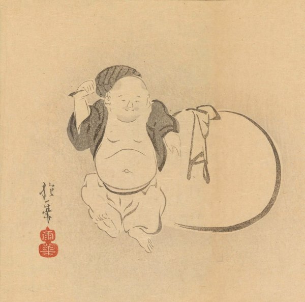 Sakai Hoitsu gajo, Pl.23  by Sakai Hoitsu - Hand-Painted Oil Painting Reproduction