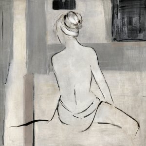 Abstract Bather II by Sally Swatland Oil Painting