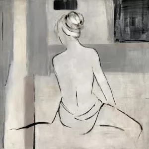 Abstract Bather II by Sally Swatland Oil Painting