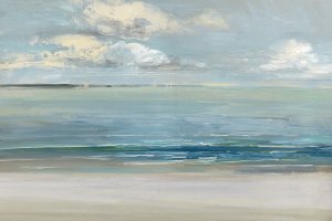 Across the Sound by Sally Swatland Oil Painting