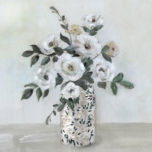 Arrangement In Cream by Sally Swatland Oil Painting
