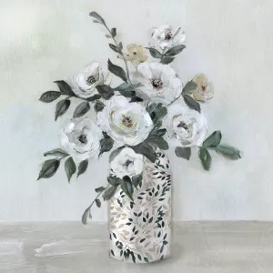 Arrangement In Cream by Sally Swatland Oil Painting