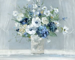 Be Happy Blue by Sally Swatland Oil Painting