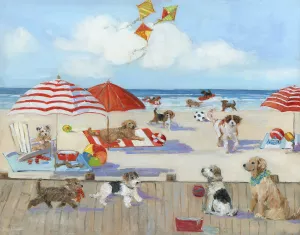 Beach Bark Park II Oil Painting by Sally Swatland - Bestsellers