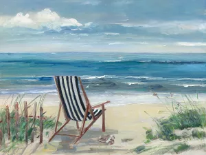 Beach Chair I by Sally Swatland Oil Painting