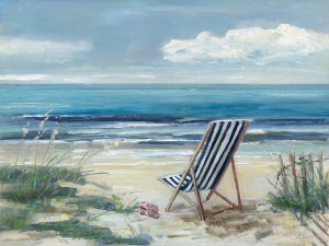 Beach Chair II by Sally Swatland Oil Painting