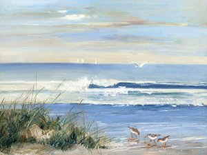 Beach Combers by Sally Swatland Oil Painting