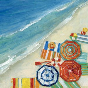 Beach Fun III by Sally Swatland Oil Painting
