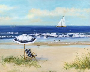 Beach Life I by Sally Swatland Oil Painting
