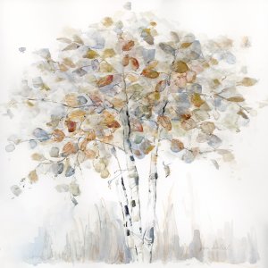 Birch Grove II by Sally Swatland Oil Painting