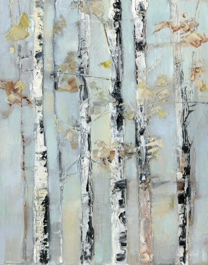 Birchwood Morning I by Sally Swatland Oil Painting