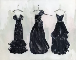 Black & Bling II Oil Painting by Sally Swatland - Bestsellers