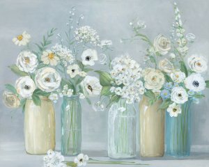 Blooming Meadow Beauties by Sally Swatland Oil Painting