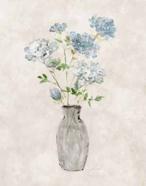 Blue Lace Bouquet I by Sally Swatland Oil Painting