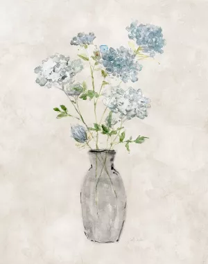 Blue Lace Bouquet I by Sally Swatland Oil Painting