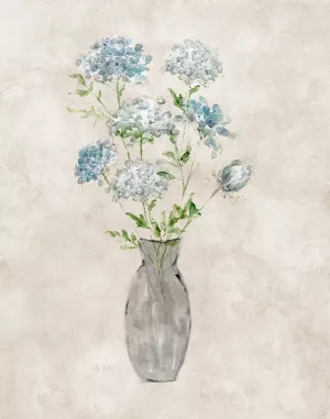 Blue Lace Bouquet II by Sally Swatland Oil Painting