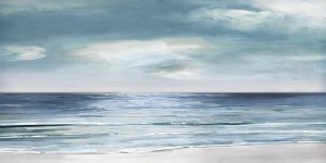 Blue Silver Shore by Sally Swatland Oil Painting