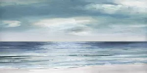Blue Silver Shore by Sally Swatland Oil Painting