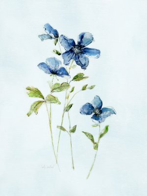 Blue Wonders I by Sally Swatland Oil Painting