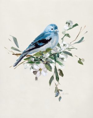 Bluebird Happy I by Sally Swatland Oil Painting