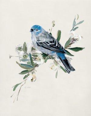 Bluebird Happy II by Sally Swatland Oil Painting