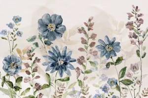 Blushing Blues Garden by Sally Swatland Oil Painting