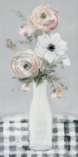 Blushing Gingham II by Sally Swatland Oil Painting