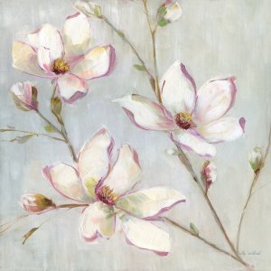 Blushing Magnolia I by Sally Swatland Oil Painting