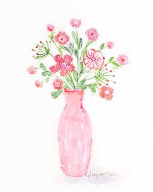 Boho Pinwheel Bouquet II by Sally Swatland Oil Painting