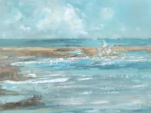 Breaking Waves Oil Painting by Sally Swatland - Contemporary