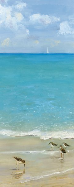 Brunch On The Beach I by Sally Swatland Oil Painting