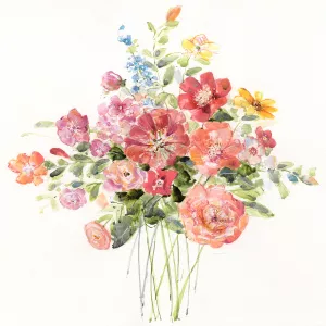 Bunch of Summer Posies I by Sally Swatland Oil Painting