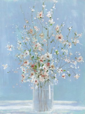 Cherry Blossom Arrangement by Sally Swatland Oil Painting