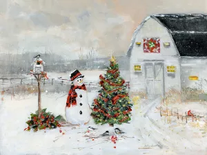 Christmas Country by Sally Swatland Oil Painting
