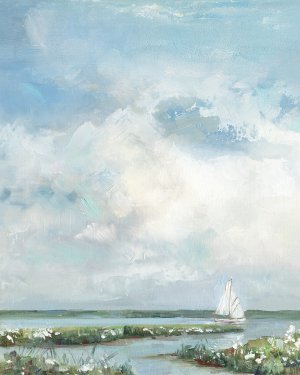 Coastal Clouds III by Sally Swatland Oil Painting